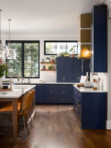 Kitchen layout featuring stainless appliances